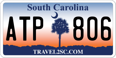 SC license plate ATP806