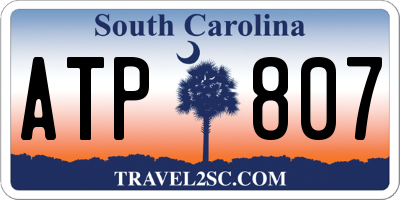 SC license plate ATP807