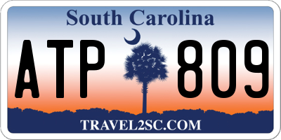 SC license plate ATP809