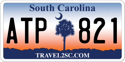 SC license plate ATP821