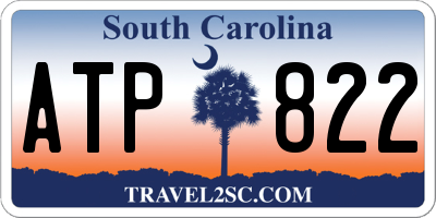 SC license plate ATP822
