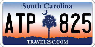 SC license plate ATP825