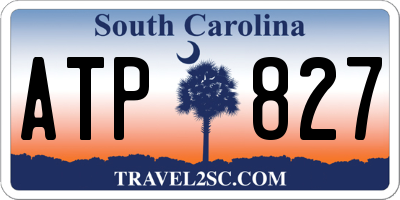 SC license plate ATP827