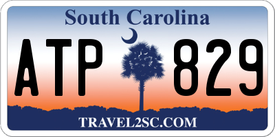SC license plate ATP829
