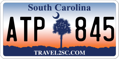 SC license plate ATP845