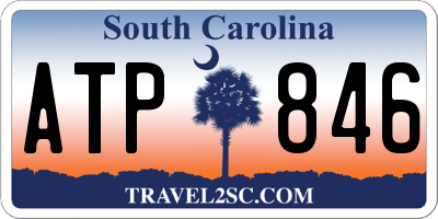 SC license plate ATP846