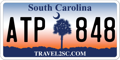 SC license plate ATP848