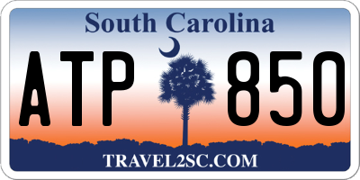 SC license plate ATP850