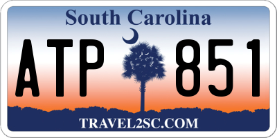 SC license plate ATP851