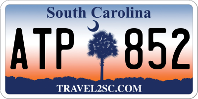 SC license plate ATP852