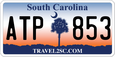 SC license plate ATP853