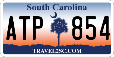 SC license plate ATP854