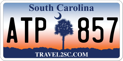 SC license plate ATP857