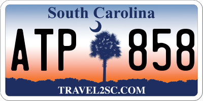 SC license plate ATP858