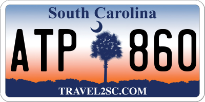 SC license plate ATP860