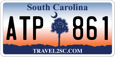 SC license plate ATP861