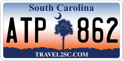 SC license plate ATP862