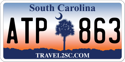SC license plate ATP863
