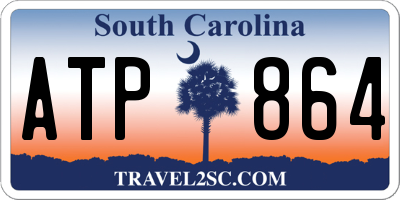 SC license plate ATP864