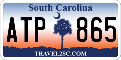 SC license plate ATP865