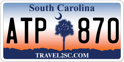 SC license plate ATP870