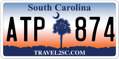 SC license plate ATP874