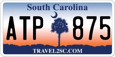 SC license plate ATP875