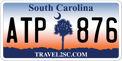 SC license plate ATP876