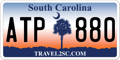 SC license plate ATP880