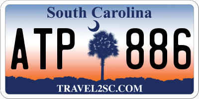 SC license plate ATP886