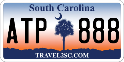 SC license plate ATP888