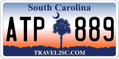 SC license plate ATP889