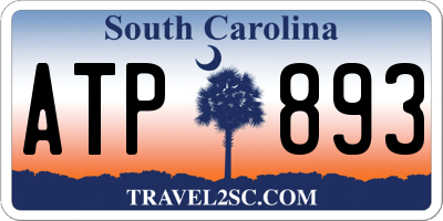 SC license plate ATP893