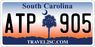 SC license plate ATP905