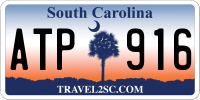 SC license plate ATP916