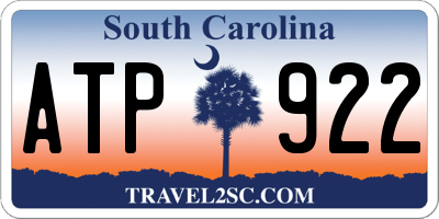SC license plate ATP922