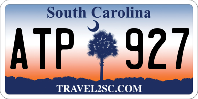 SC license plate ATP927