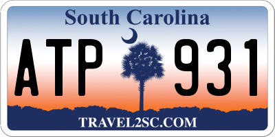 SC license plate ATP931