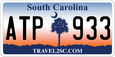 SC license plate ATP933