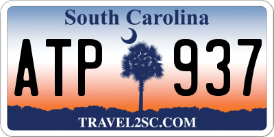 SC license plate ATP937