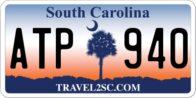 SC license plate ATP940
