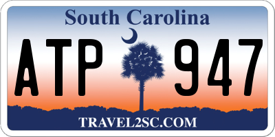 SC license plate ATP947