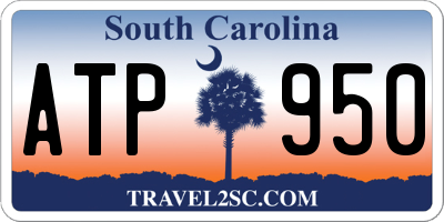 SC license plate ATP950