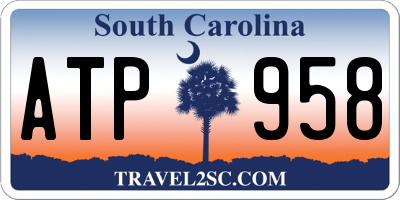SC license plate ATP958