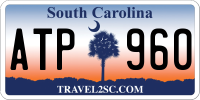 SC license plate ATP960