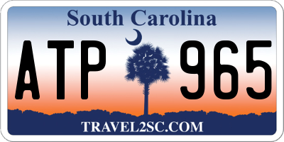 SC license plate ATP965