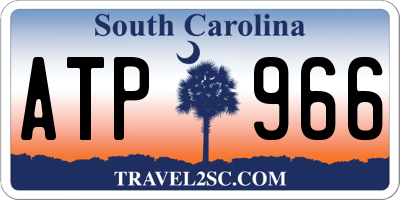 SC license plate ATP966