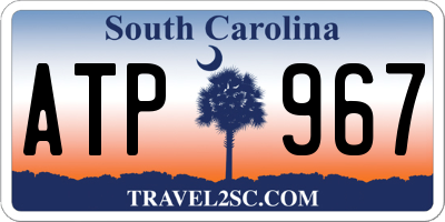 SC license plate ATP967