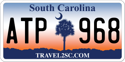 SC license plate ATP968