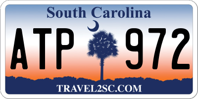 SC license plate ATP972